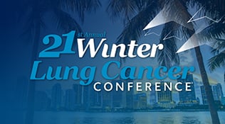 This image is the logo of the 21st Annual Winter Lung Cancer Conference