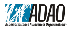 The Asbestos  Disease Awareness Organization's ADAO Logo